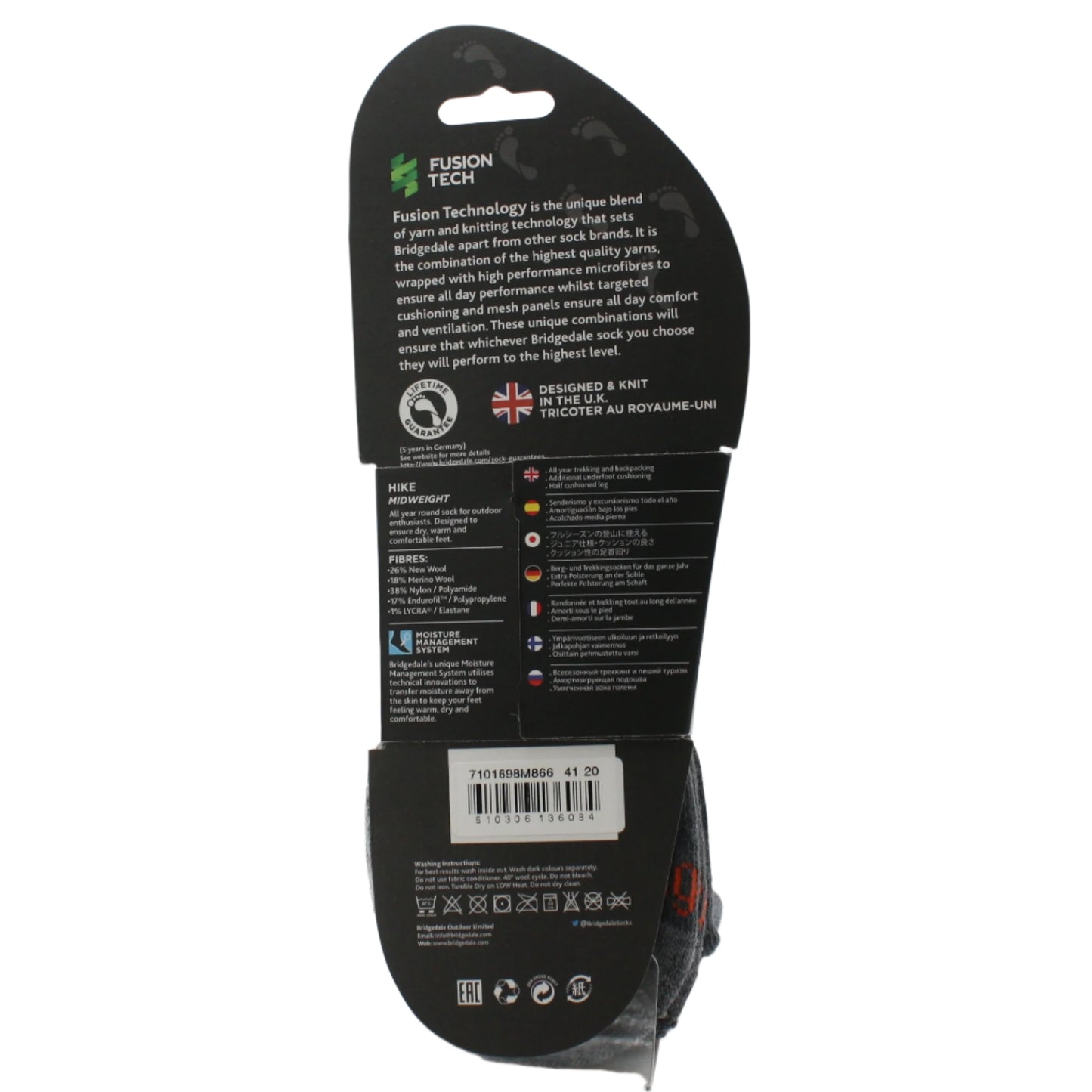 HIKE MID WEIGHT SOCK, Socks, Burton Mc Call ( Bridgedale), Logues Shoes - Logues Shoes.ie Since 1921, Galway City, Ireland.