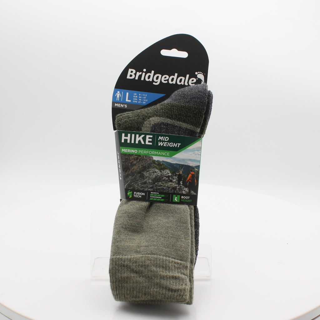 HIKE MID WEIGHT SOCK, Socks, Burton Mc Call ( Bridgedale), Logues Shoes - Logues Shoes.ie Since 1921, Galway City, Ireland.