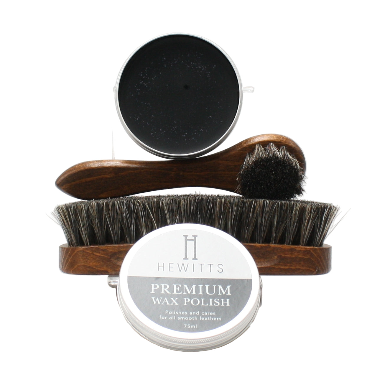 HEWITTS PREMIUM BRUSH SET, Shoe Care, EURO LEATHERS, Logues Shoes - Logues Shoes.ie Since 1921, Galway City, Ireland.