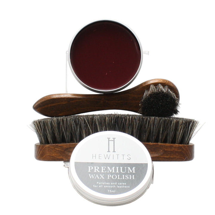 HEWITTS PREMIUM BRUSH SET, Shoe Care, EURO LEATHERS, Logues Shoes - Logues Shoes.ie Since 1921, Galway City, Ireland.